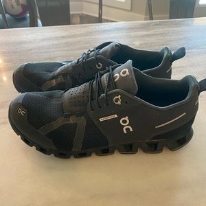 On waterproof sneaker, all black. No box. Used a handful of times.